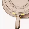 Small Marcie saddle bag in shiny leather