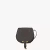 Small Marcie saddle bag in suede leather