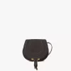 Small Marcie saddle bag in suede leather