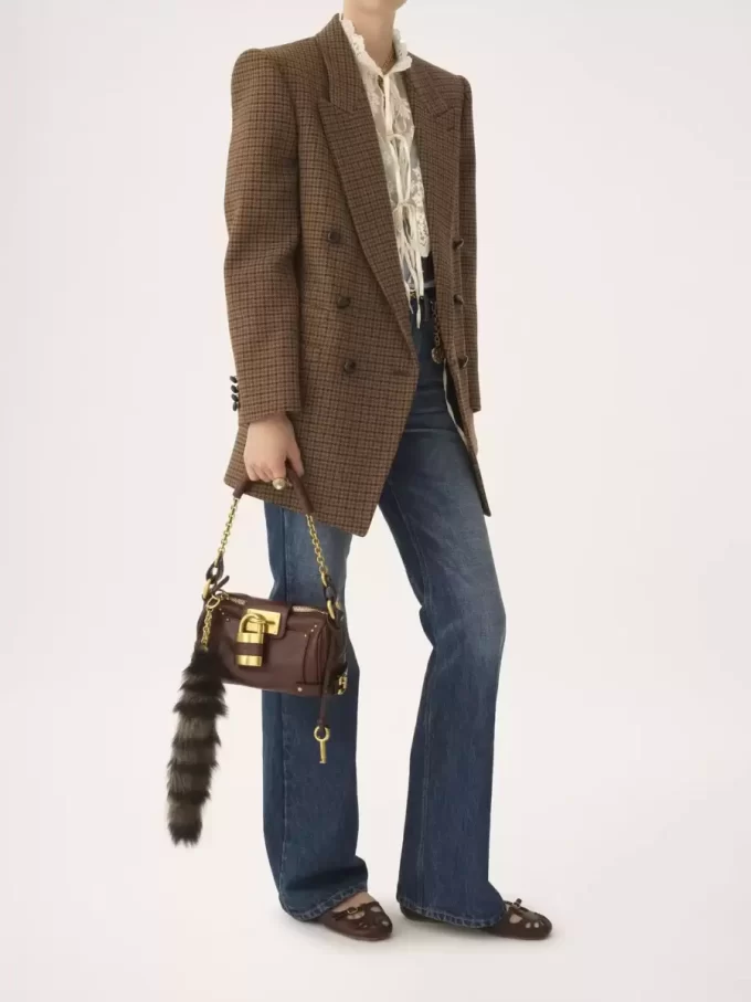 Small Paddington chain bag in grained leather