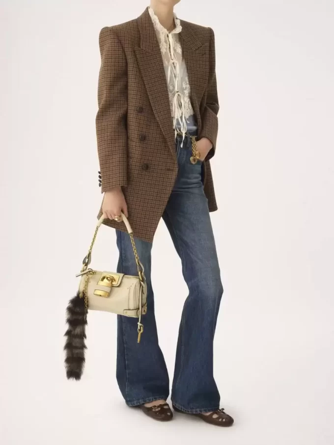 Small Paddington chain bag in grained leather