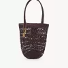 Small Summer Banana tote bag in raffia
