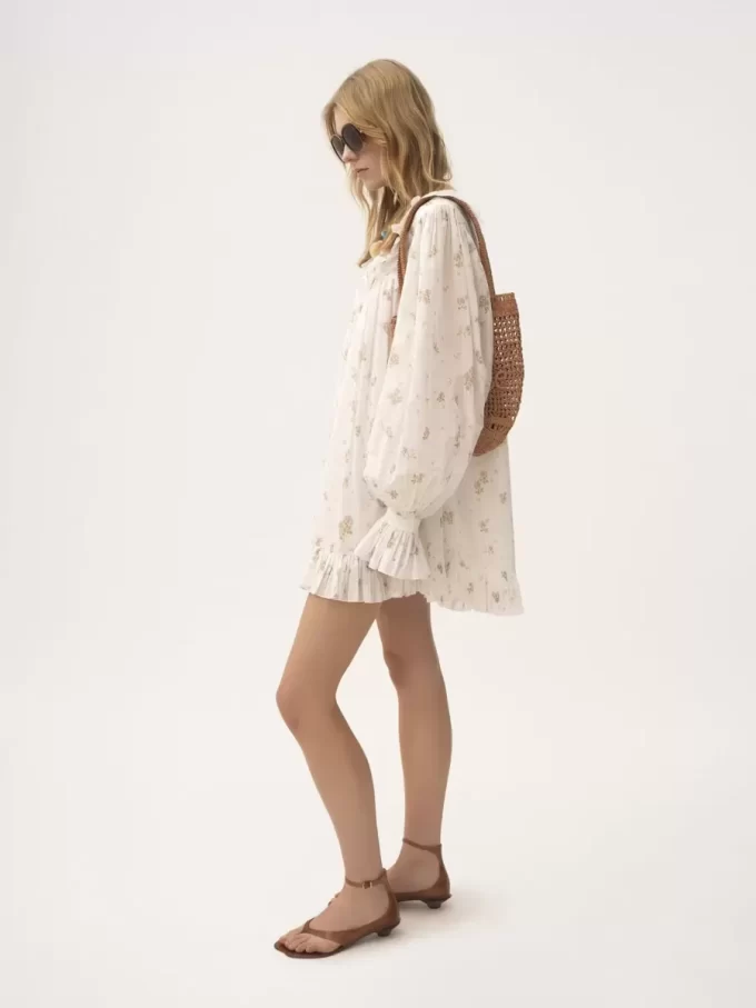 Small Summer Banana tote bag in raffia