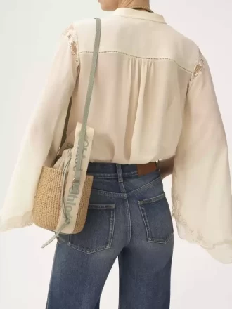 Small Woody basket in natural fibers