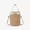 Small Woody basket in natural fibers