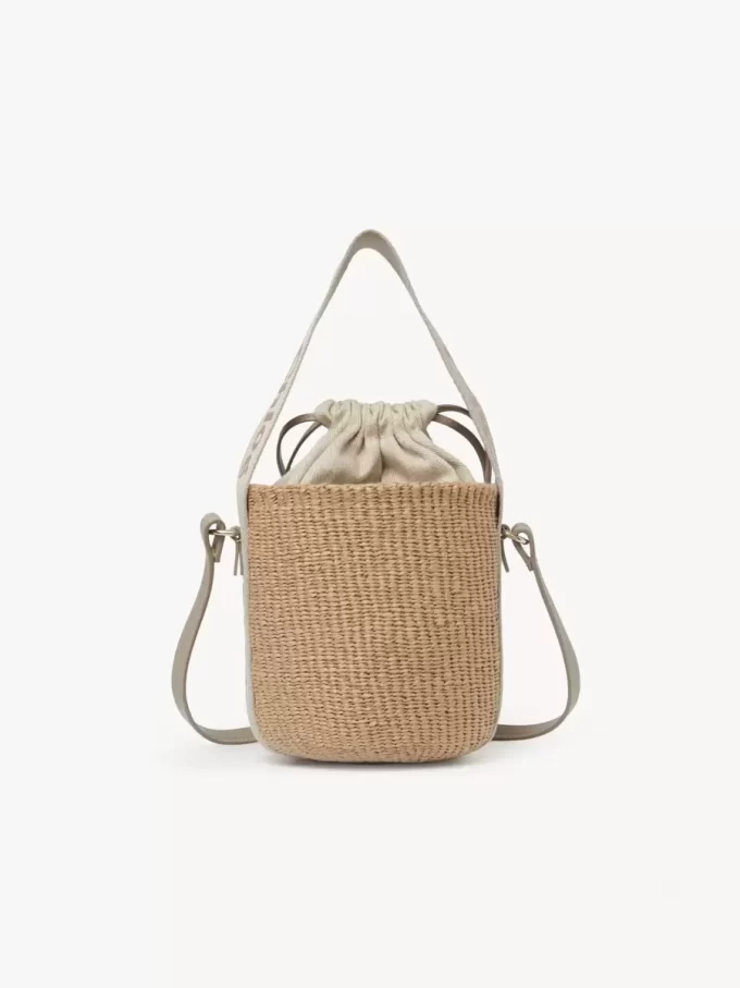 Small Woody basket in natural fibers