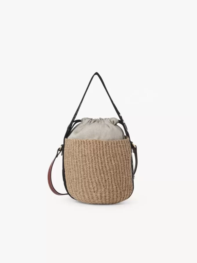 Small Woody basket in natural fibers