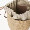 Small Woody basket in natural fibers