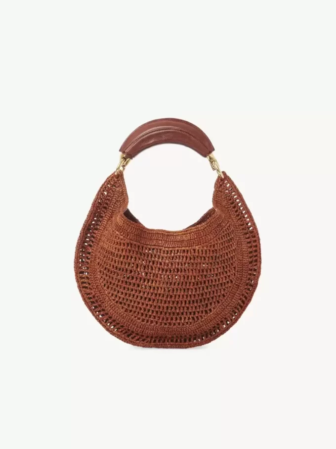 Summer Banana hobo bag in raffia