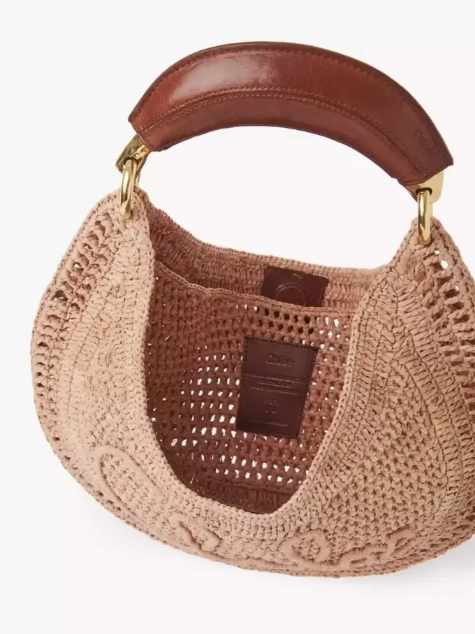 Summer Banana hobo bag in raffia