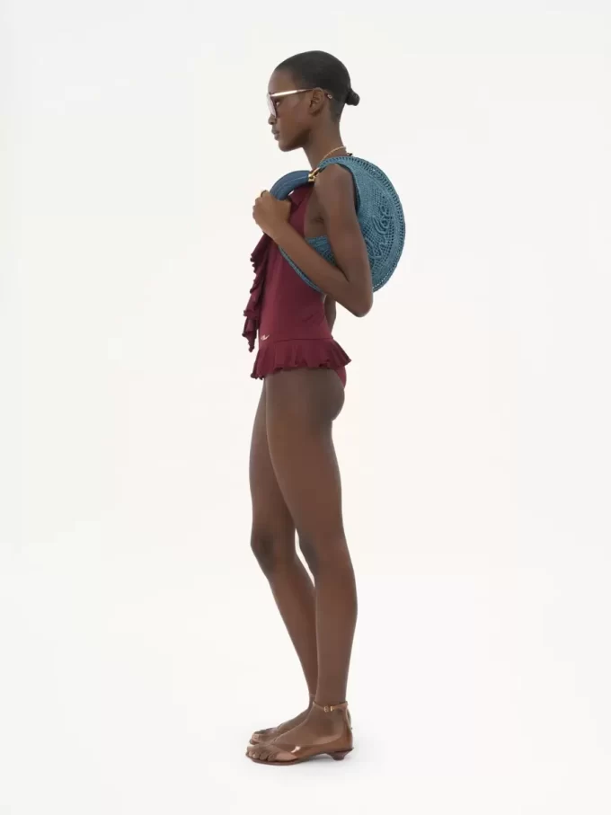 Summer Banana hobo bag in raffia