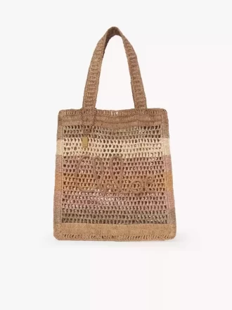 Summer Banana tote bag in raffia