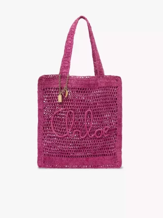 Summer Banana tote bag in raffia
