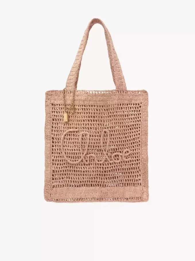 Summer Banana tote bag in raffia