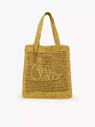 Summer Banana tote bag in raffia