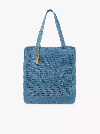 Summer Banana tote bag in raffia