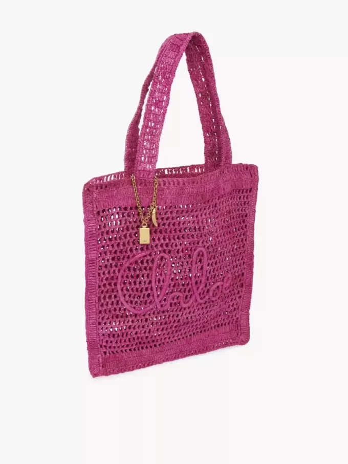 Summer Banana tote bag in raffia