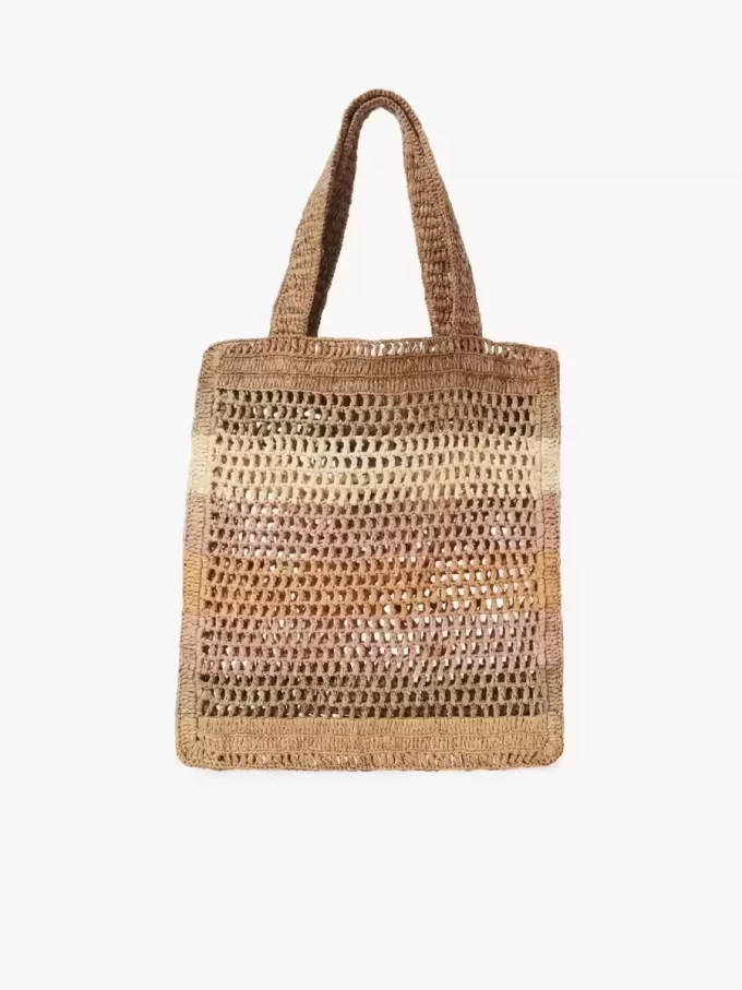 Summer Banana tote bag in raffia