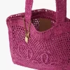Summer Banana tote bag in raffia