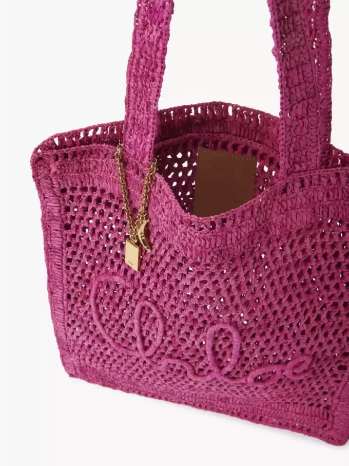 Summer Banana tote bag in raffia