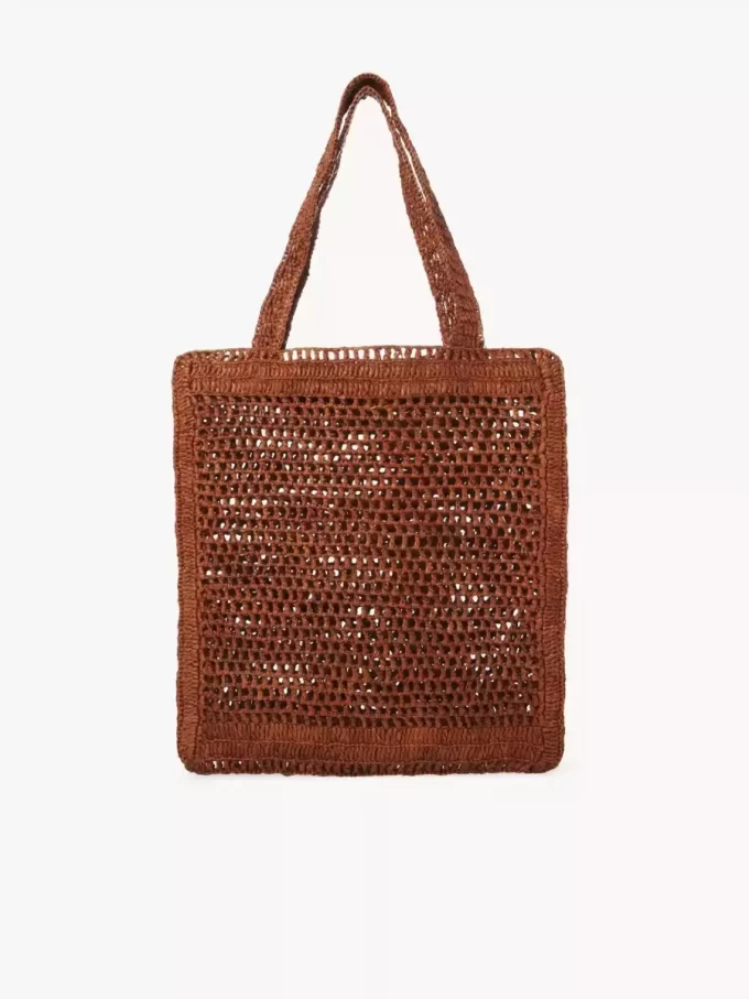 Summer Banana tote bag in raffia
