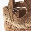 Summer Banana tote bag in raffia