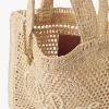 Summer Banana tote bag in raffia