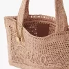 Summer Banana tote bag in raffia