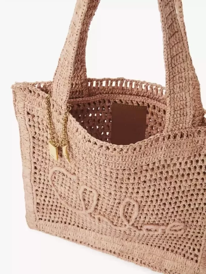 Summer Banana tote bag in raffia