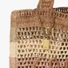 Summer Banana tote bag in raffia