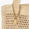 Summer Banana tote bag in raffia