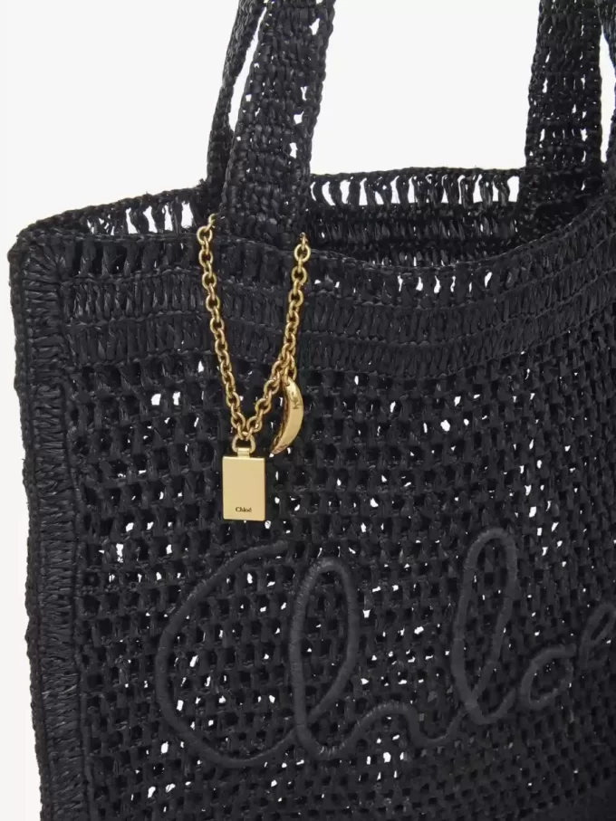 Summer Banana tote bag in raffia