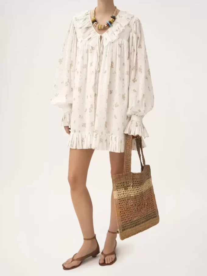 Summer Banana tote bag in raffia