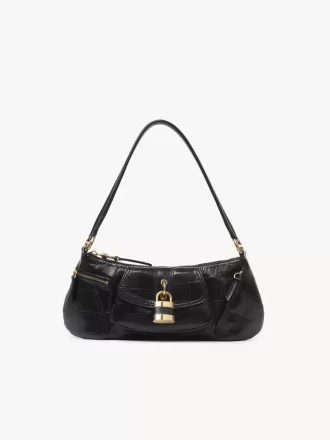 The 99 shoulder bag in croco-effect leather
