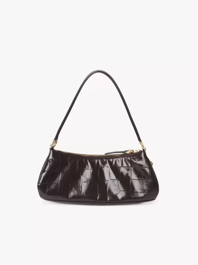 The 99 shoulder bag in croco-effect leather