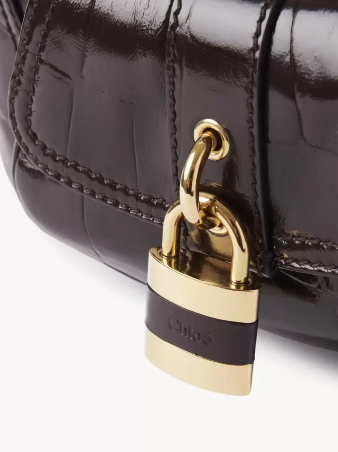 The 99 shoulder bag in croco-effect leather