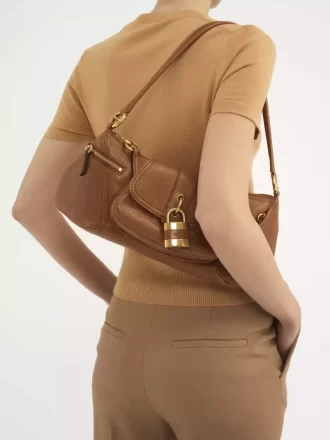 The 99 shoulder bag in grained leather