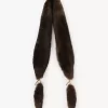 The Chloé Chain Tails scarf in shearling
