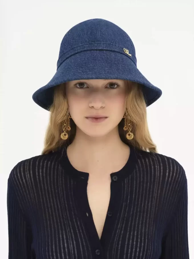 The Chloé Iconic bucket hat in denim