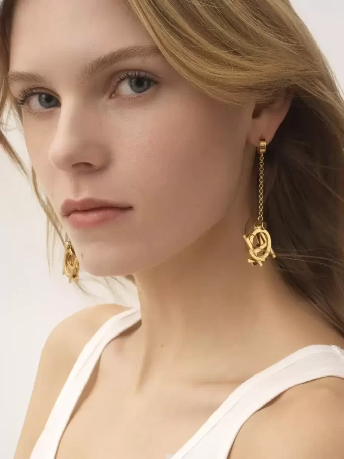 The Chloé Letters earrings