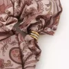 The Chloé Paisley hair scrunchie in silk twill
