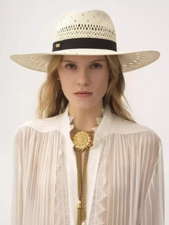 The Chloé Panama hat in palm straw