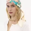 The Chloé Peonies square scarf in silk twill
