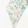 The Chloé Peonies wide bandeau scarf in silk charmeuse