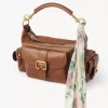 The Chloé Peonies wide bandeau scarf in silk charmeuse