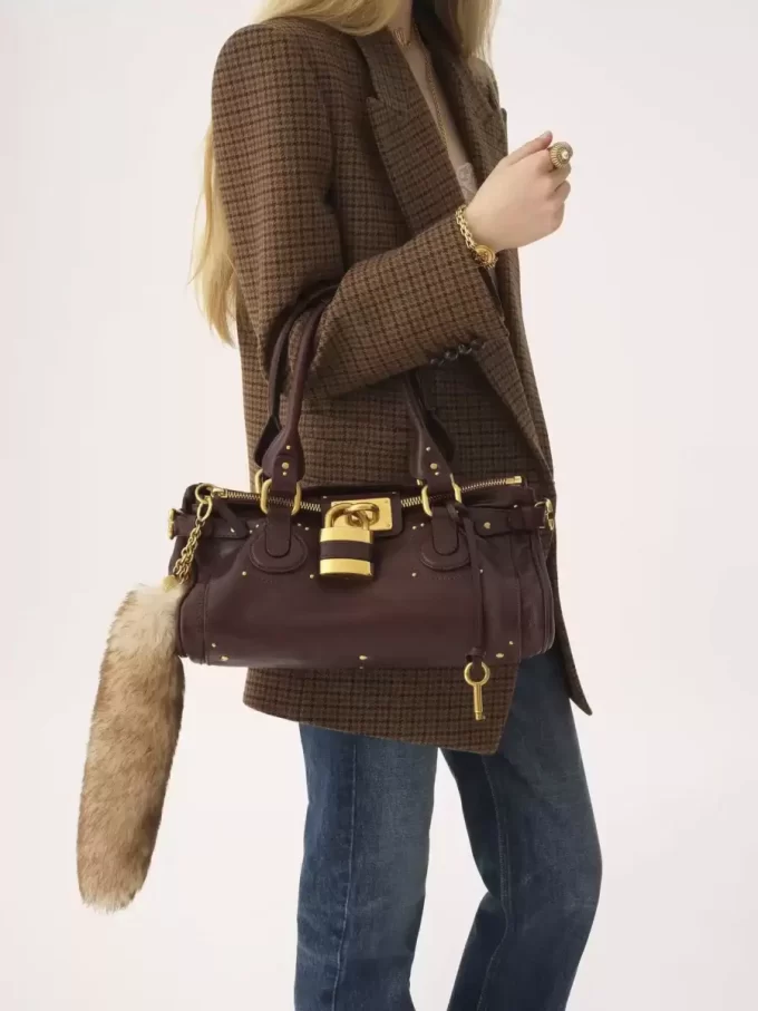 The Treasure Tails charm in shearling