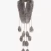 The Treasure Tails scarf in shearling