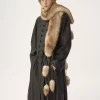 The Treasure Tails scarf in shearling