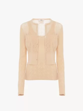 Twin set in cotton knit