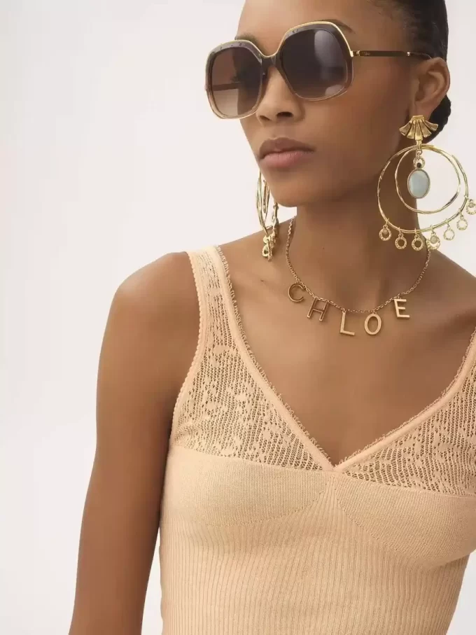 Twin set in cotton knit